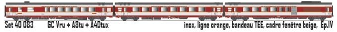 40083 SNCF Personenwagen-Set 3-tlg Ep.4