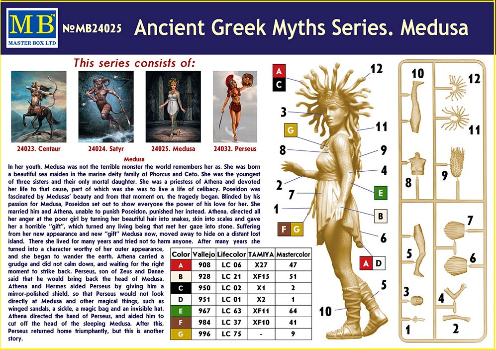 Master Box Ltd. MB24025 Ancient greek Myths Series - Medusa