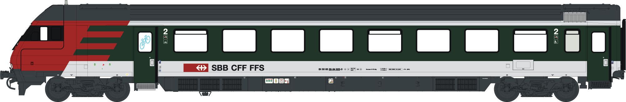 472200AC SBB IC Steuerwagen Bt 28-94.9 Ep.5 AC