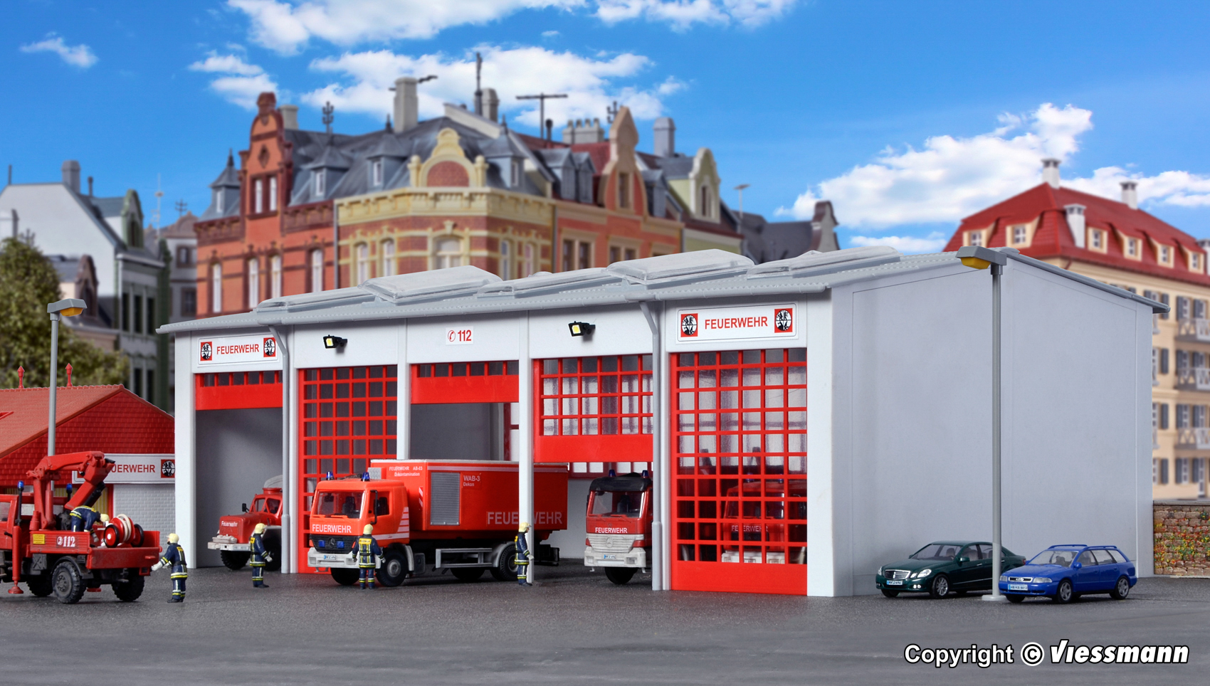 Kibri 39219 Fahrzeughalle Berufsfeuerwehr