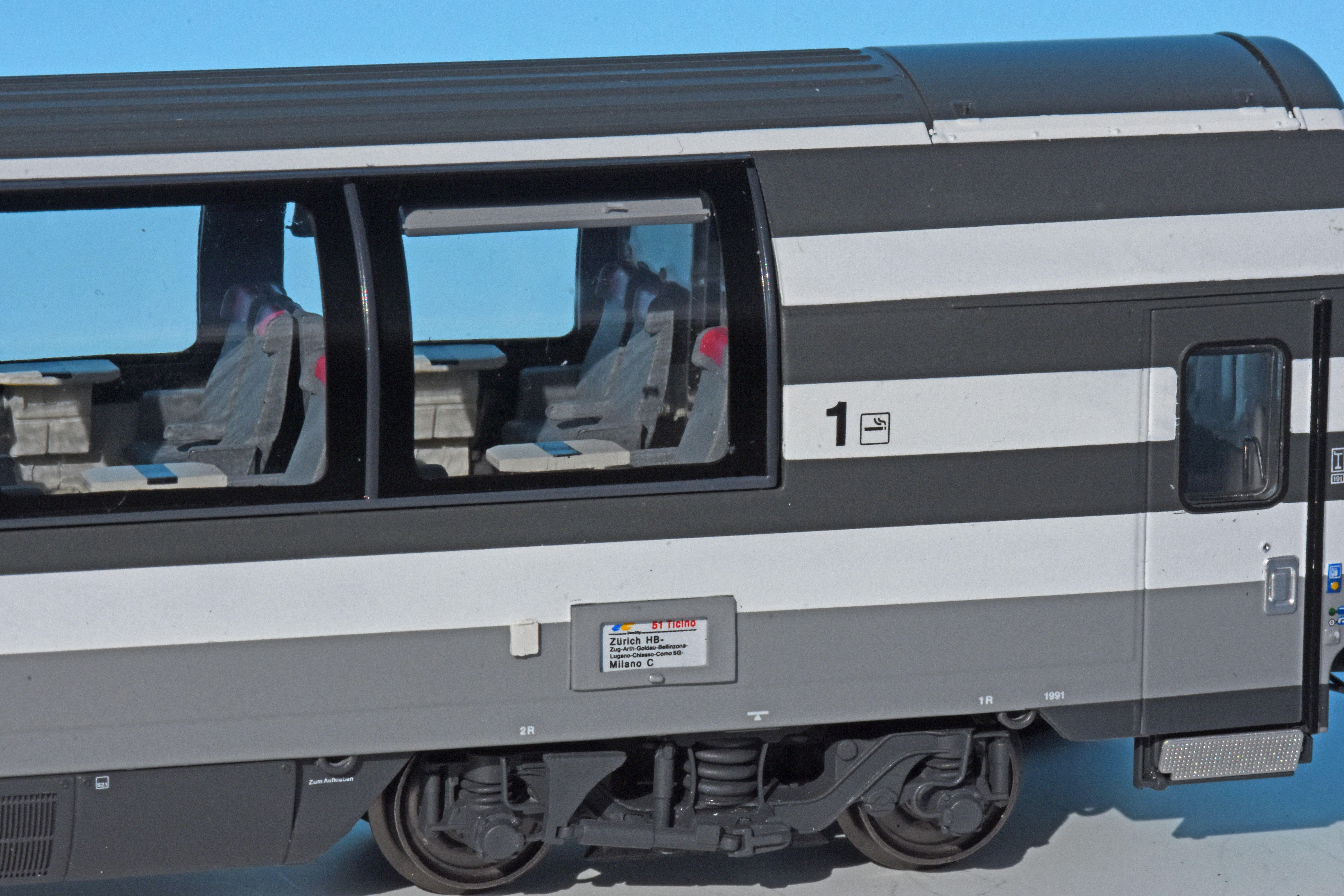 LS Models PI9708 SBB Reisezugwagen-Set EC51/56 4-tlg Ep.4