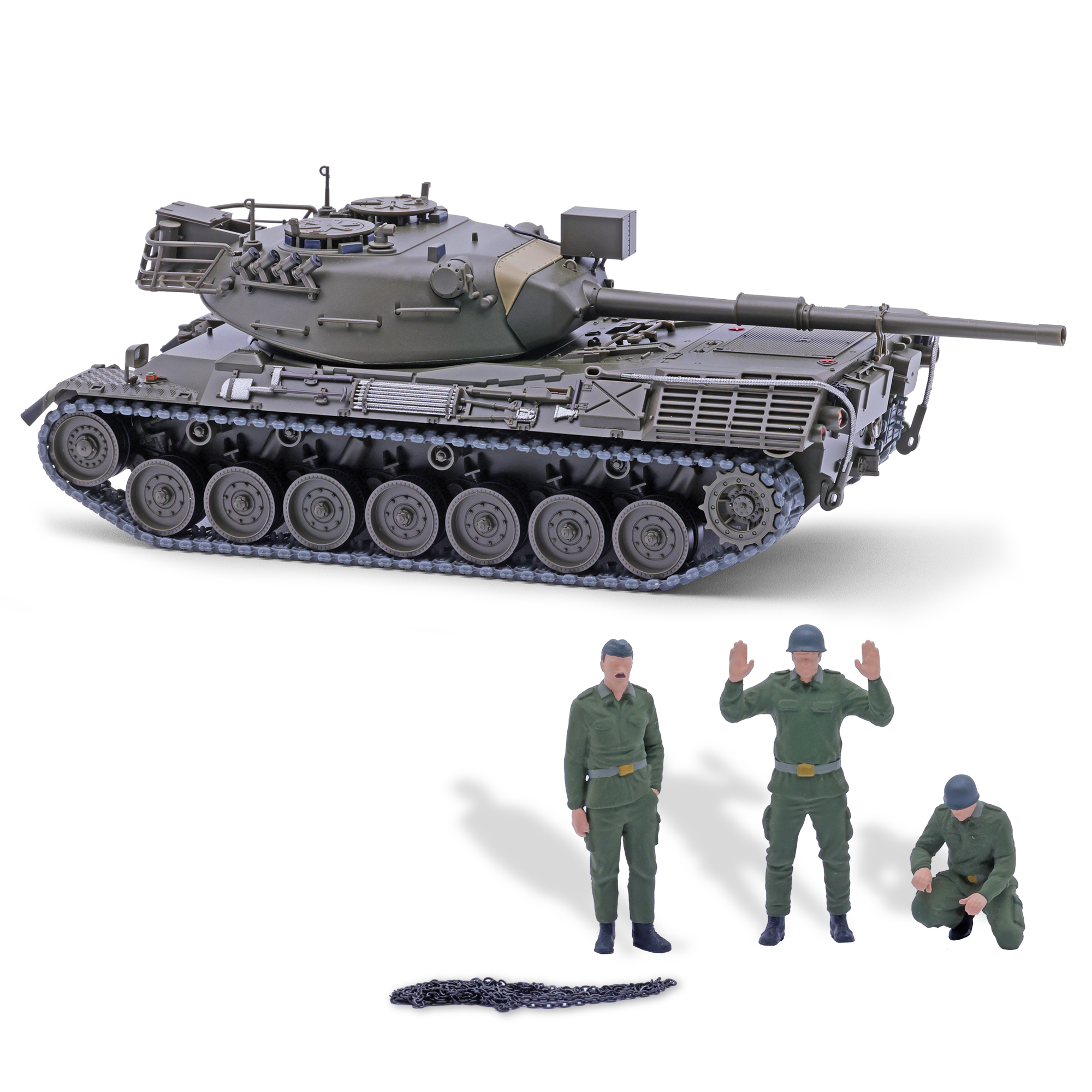 Busch 10711 Leopard mit drei Soldaten