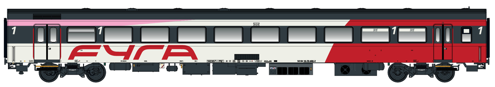 44055-3 NS Fyra Reisezugwagen ICRm A 1.Kl. Ep.6