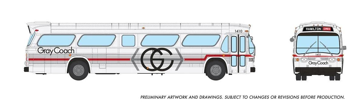 753115 New Look Bus (Deluxe) Gray Coach #1410