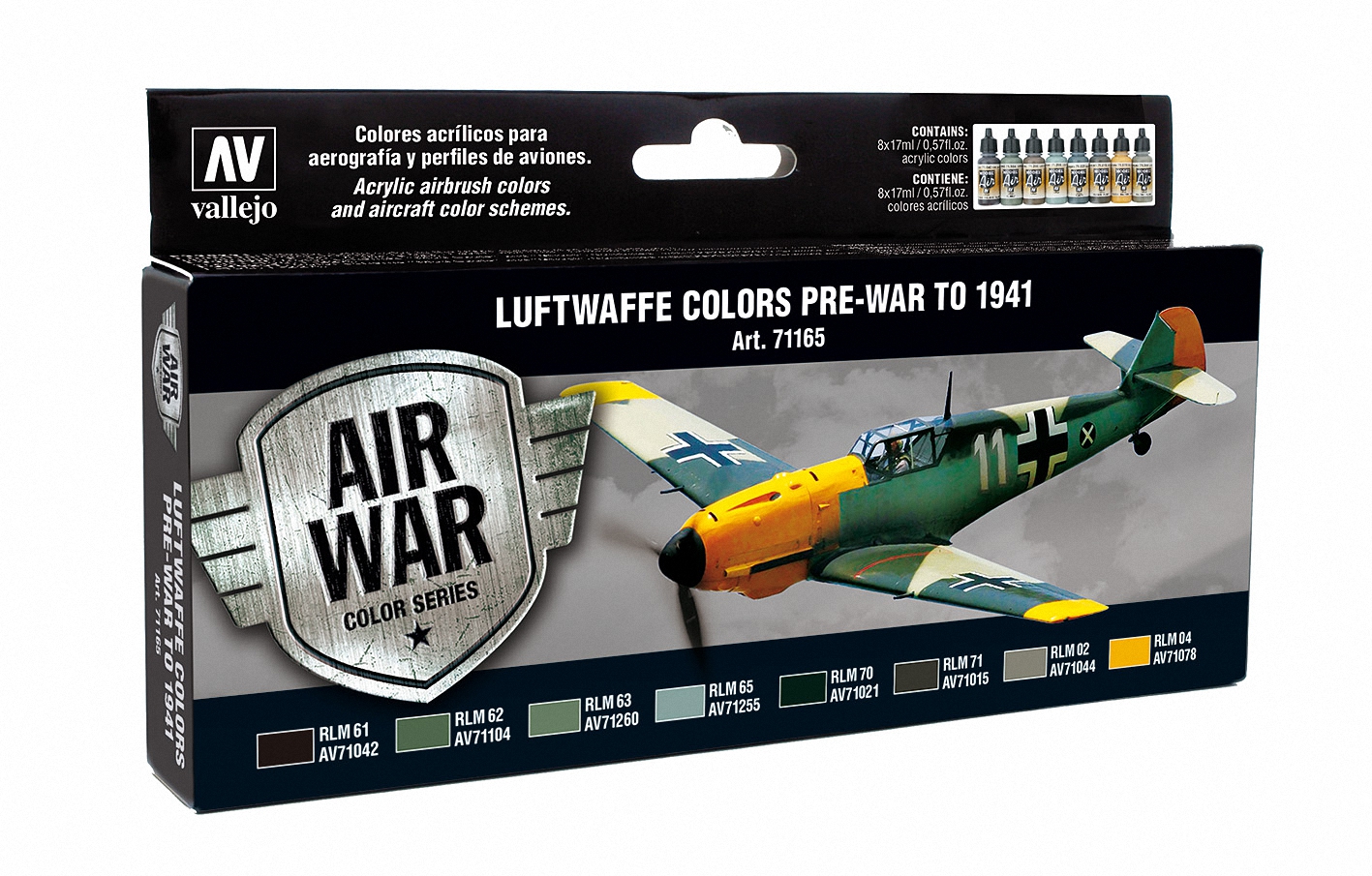 71165 Set: Luftwaffe bis 1941, 8 x 17 ml