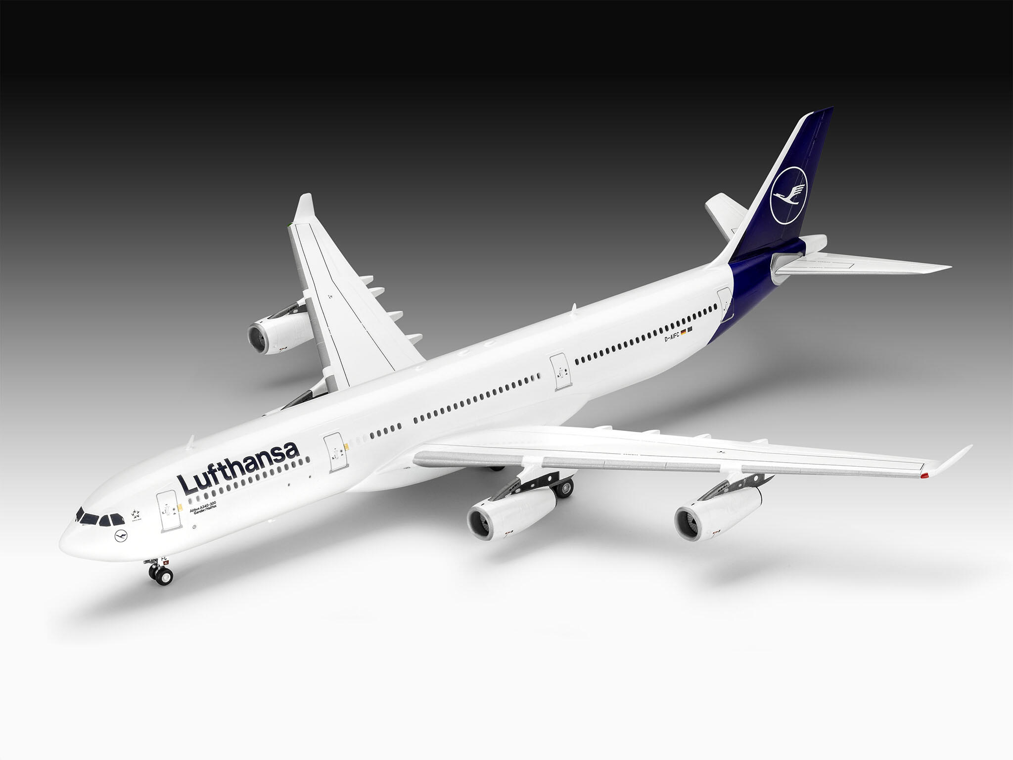 03803 A340-300 Lufthansa New Livery