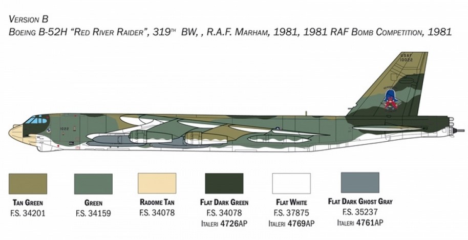 Italeri 1442 B-52G Stratofortress