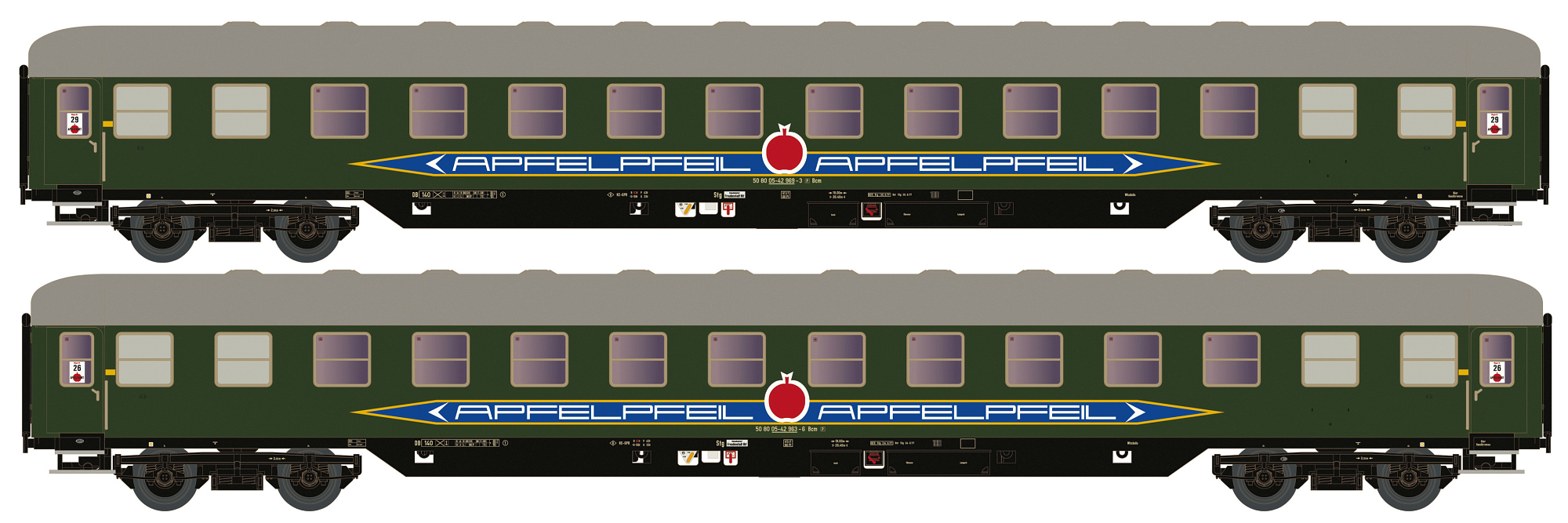 22215 DB/Apfelpfeil Liegewagen-Set Bcm 53 Ep.4