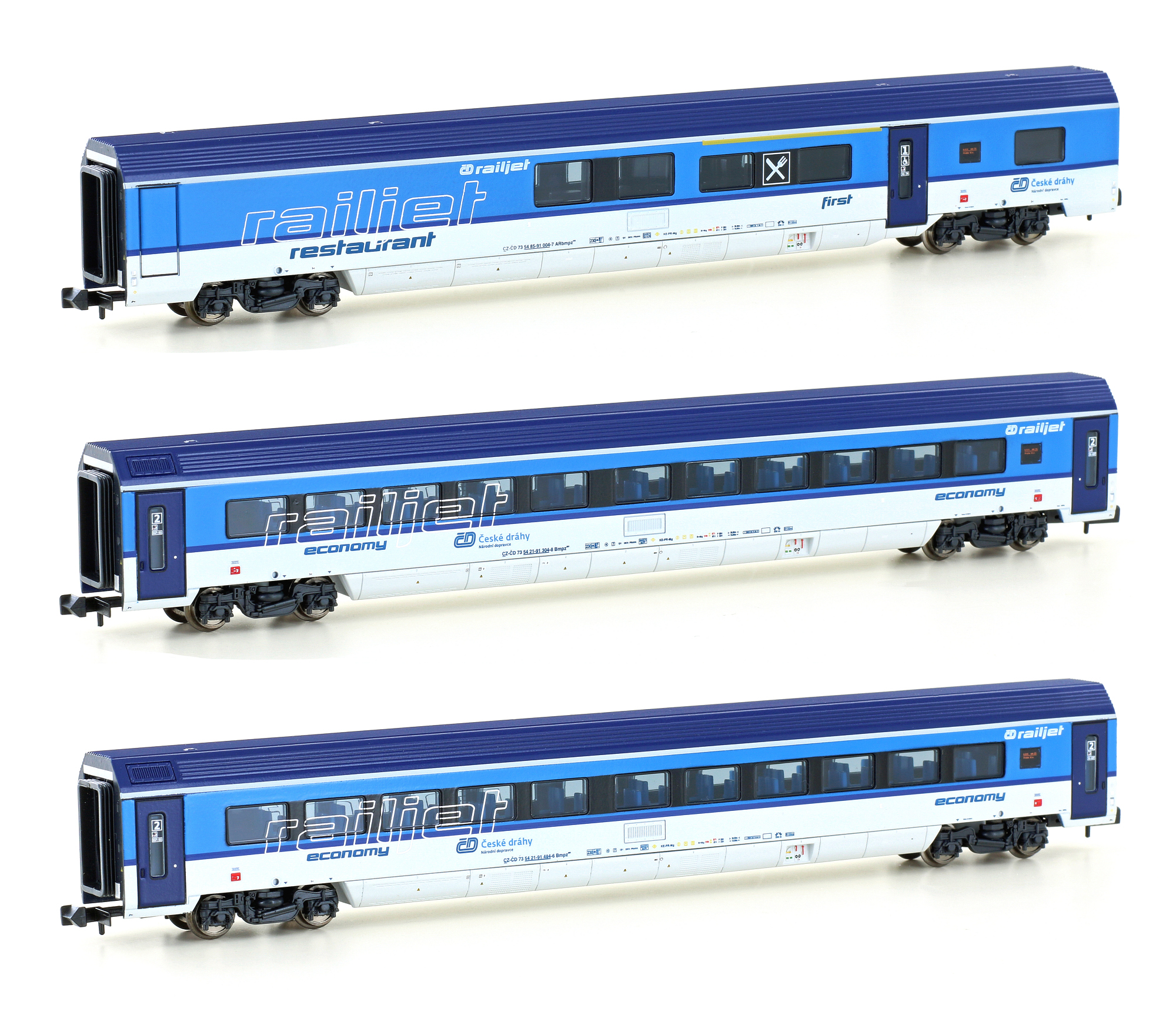 25231 CD Railjet Personenwagen-Set 3-tlg. Ep.6