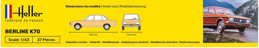 Heller 80176 Volkswagen - VW K70 Berline