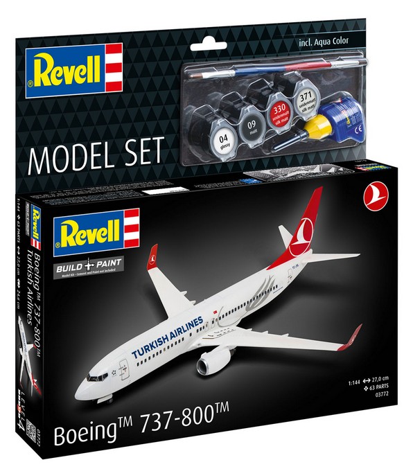 Revell 63772 Model Set: Boeing 737-800 "Turkish Air