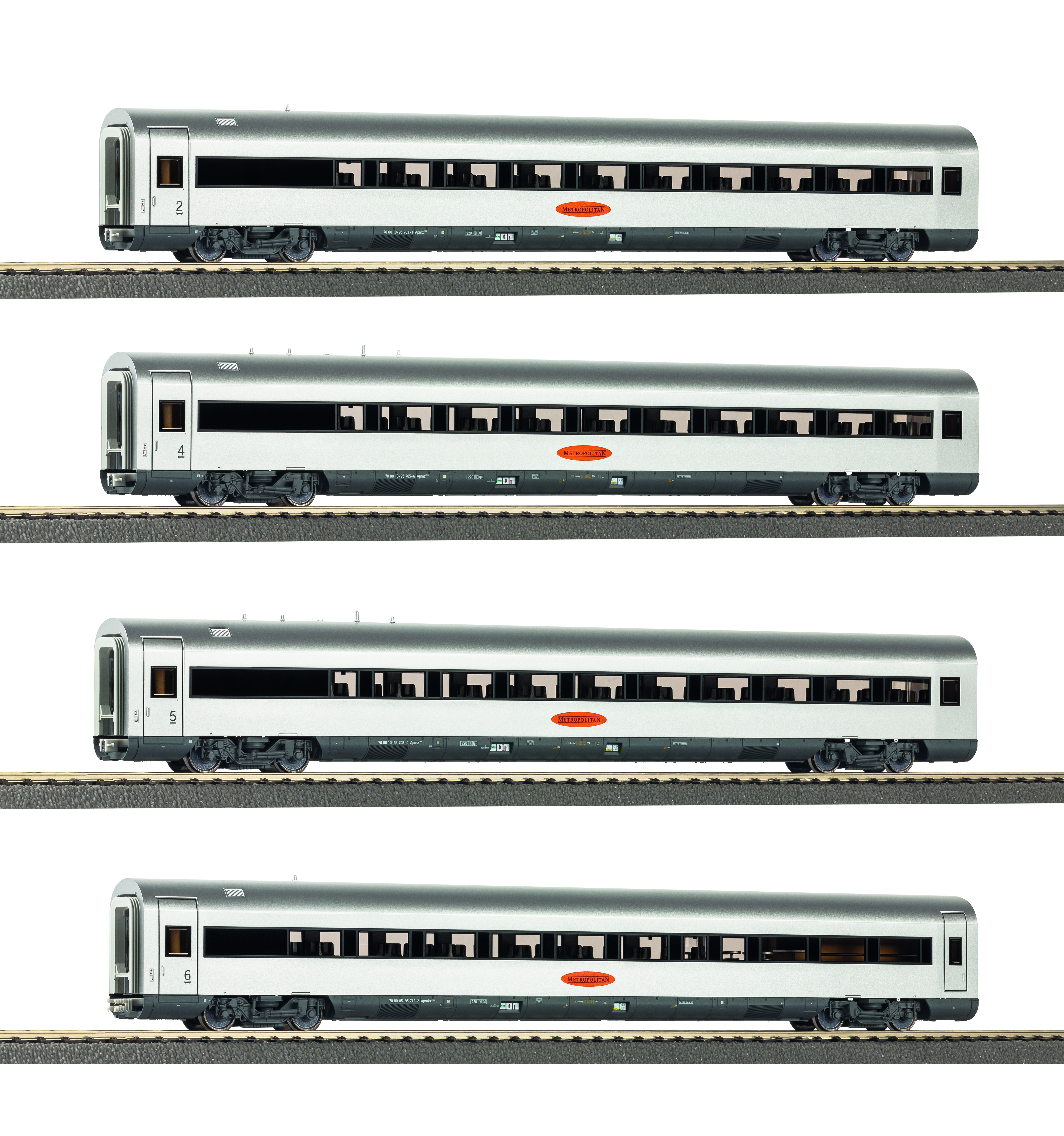 28350 DBAG Metropolitan Wagen-Set 4-tlg Ep.5