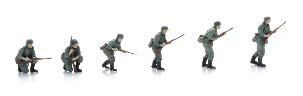 5160046 Wehrmacht-Infanterie auf Patrouille