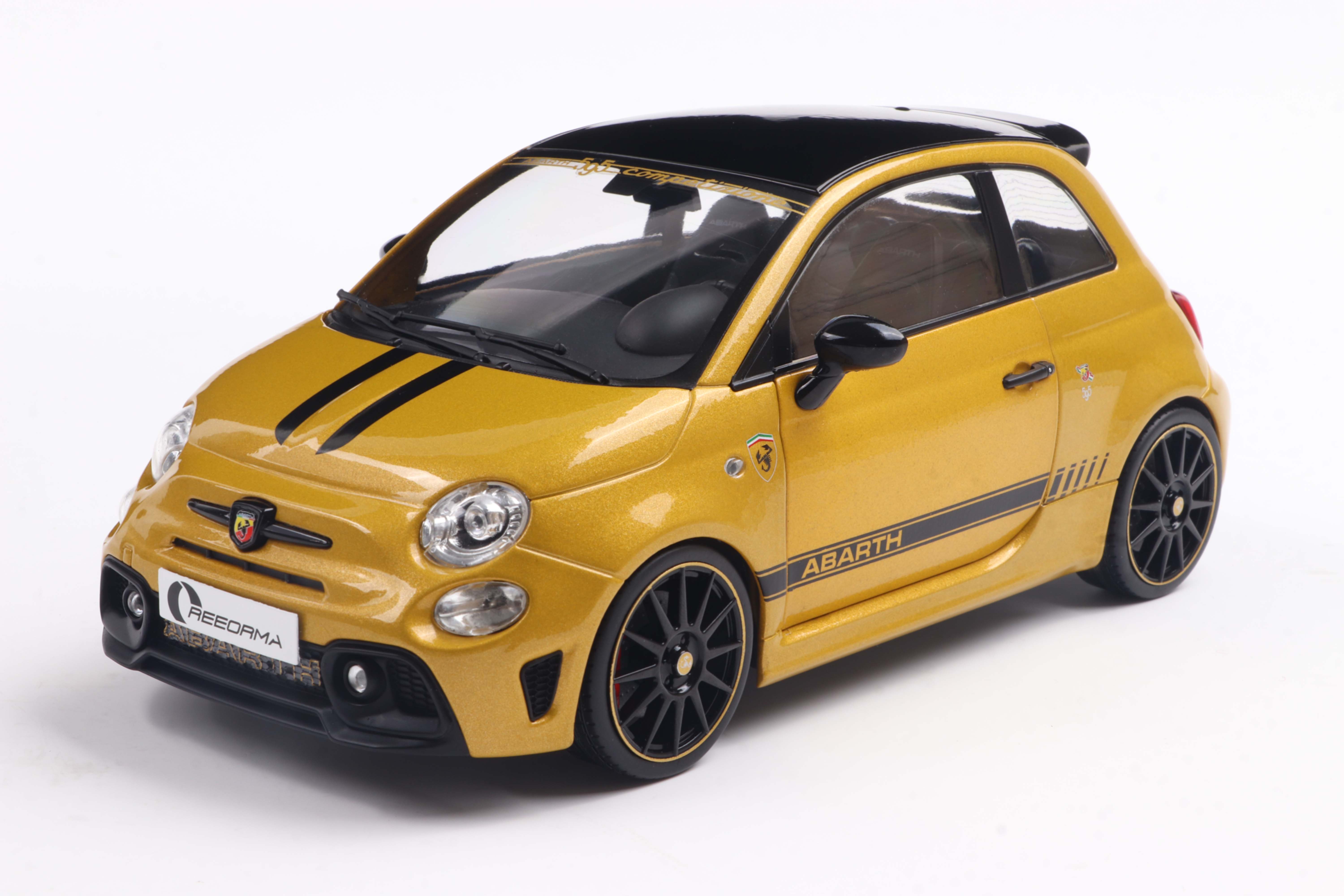 S1811306 Fiat F595 ABARTH SOLIDO WORKS gelb