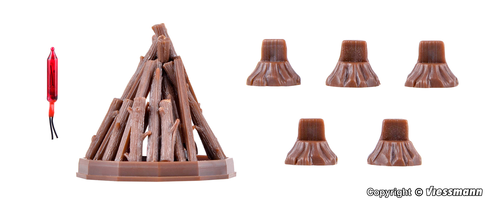 43667 Lagerfeuer mit Brandflamme