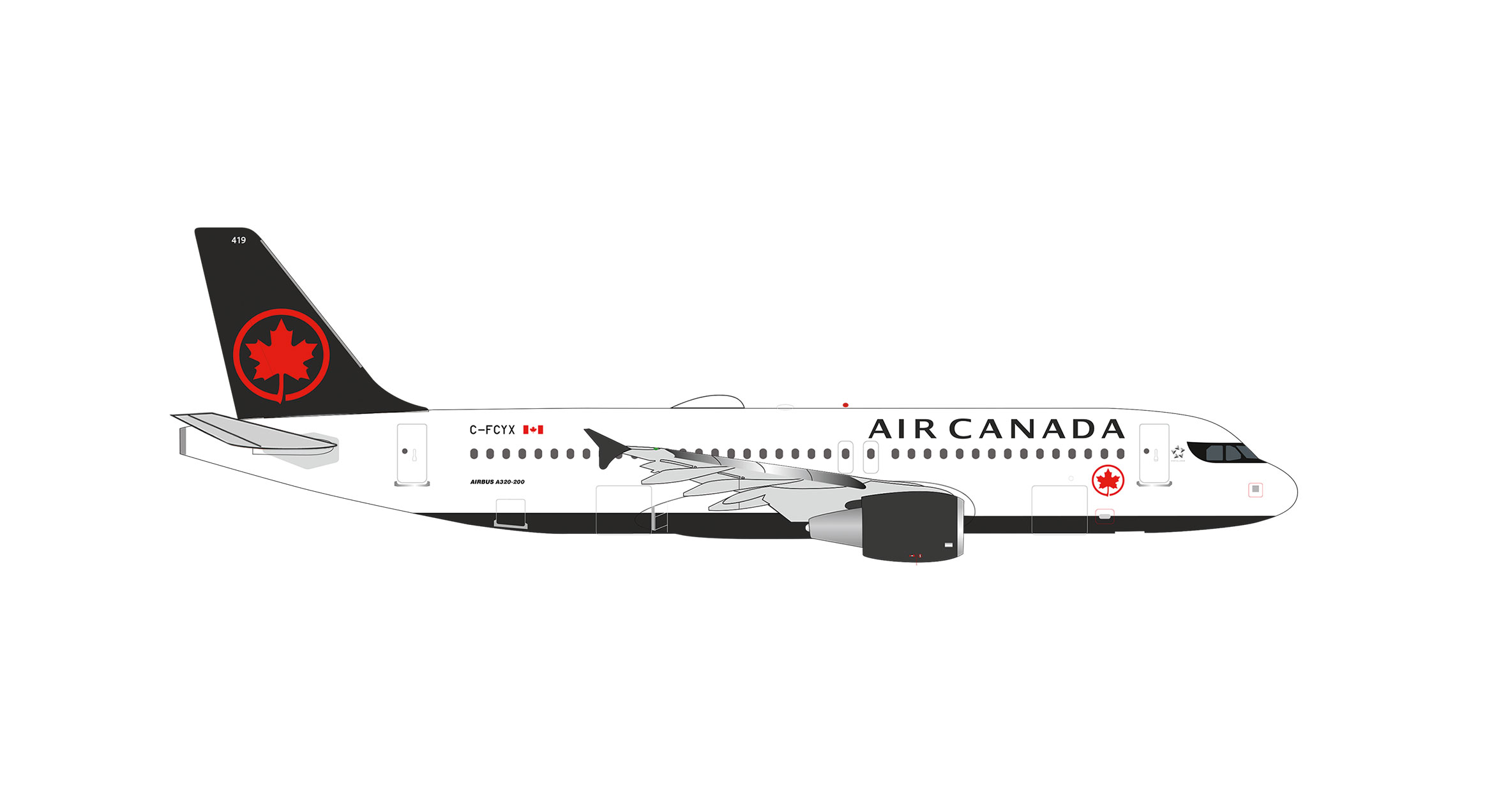 539456 Airbus A320 Air Canada