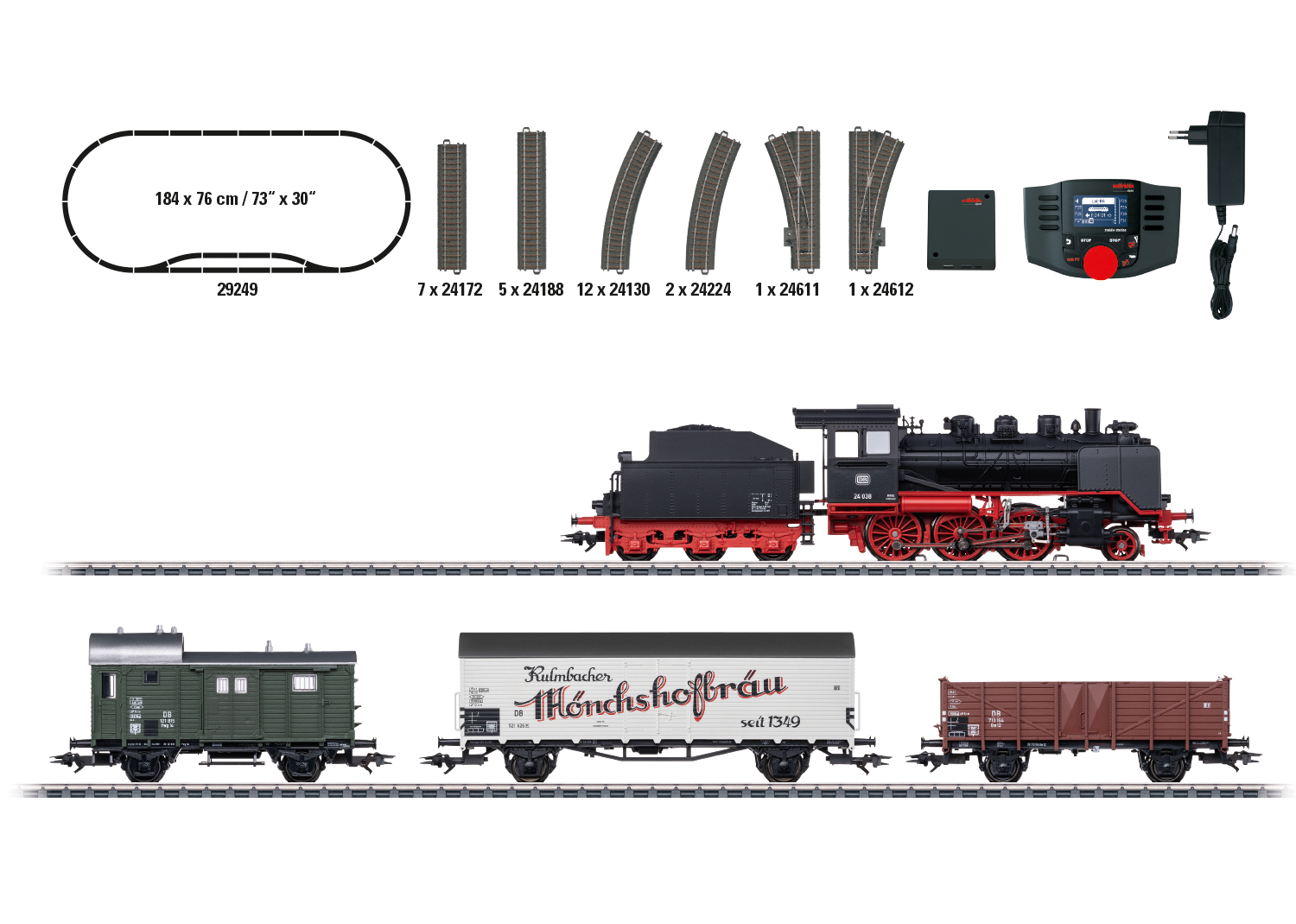 29249 Dig.-Startp. DB BR 24 + Nahgüterzug Ep.3