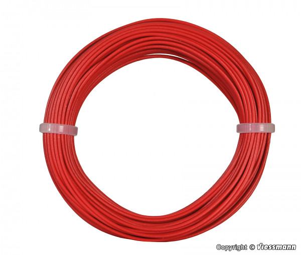 6863 10 m Kabelring, 0,14 mm², rot