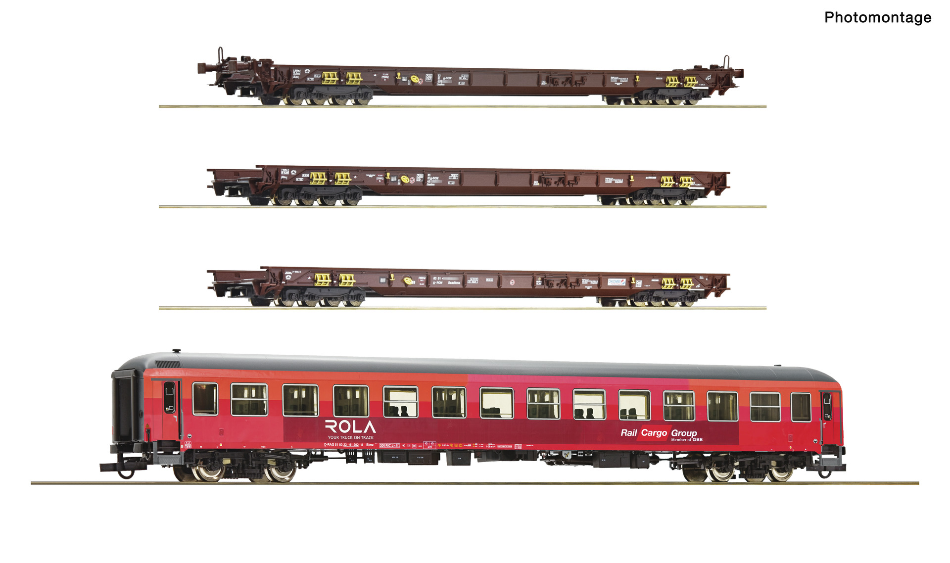 6600042 ÖBB "Rollende Landstraße" Set 4tlg. Ep.6