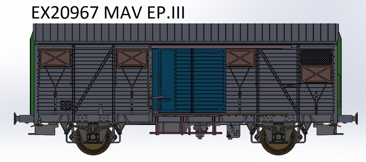 Exact-train 20967 MÁV gedeckter Güterwagen GZD Ep.3