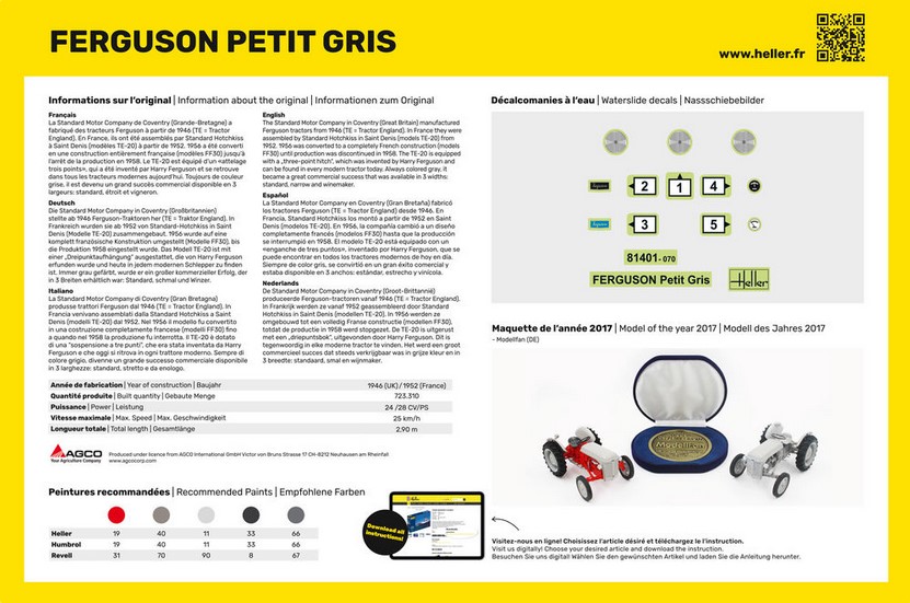 Heller 81401 Ferguson Le Petit Gris