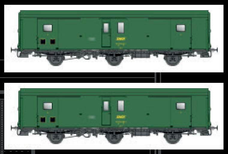 MW108 SNCF Packwagen-Set 2-tlg. Dd2 Ep.4a