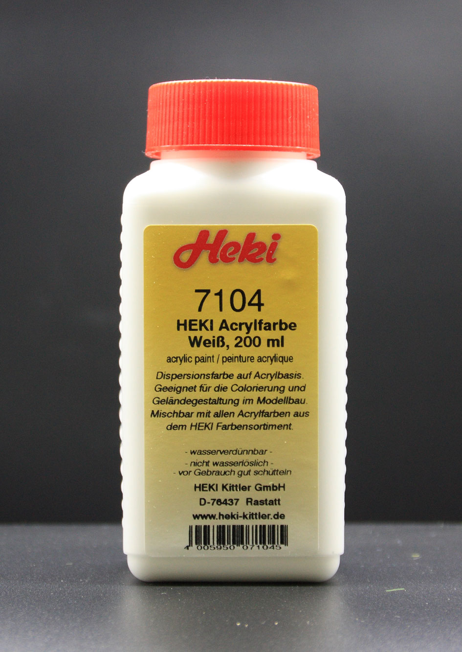 7104 Acrylfarbe Weiß, 200 ml