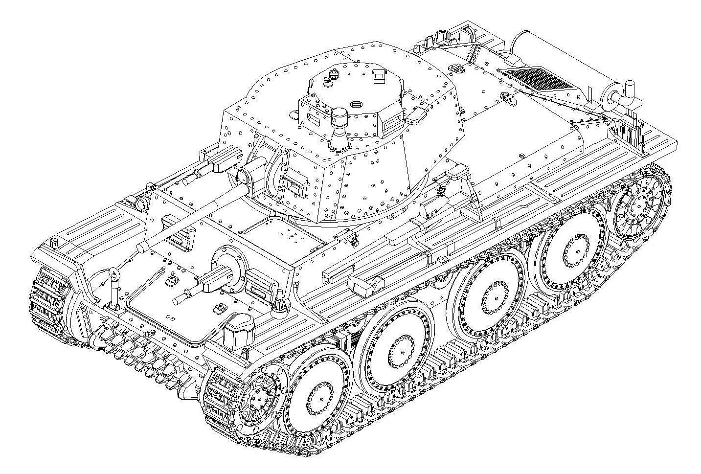 82956 German Pz.Kpfw. 38(t) Ausf. E/F