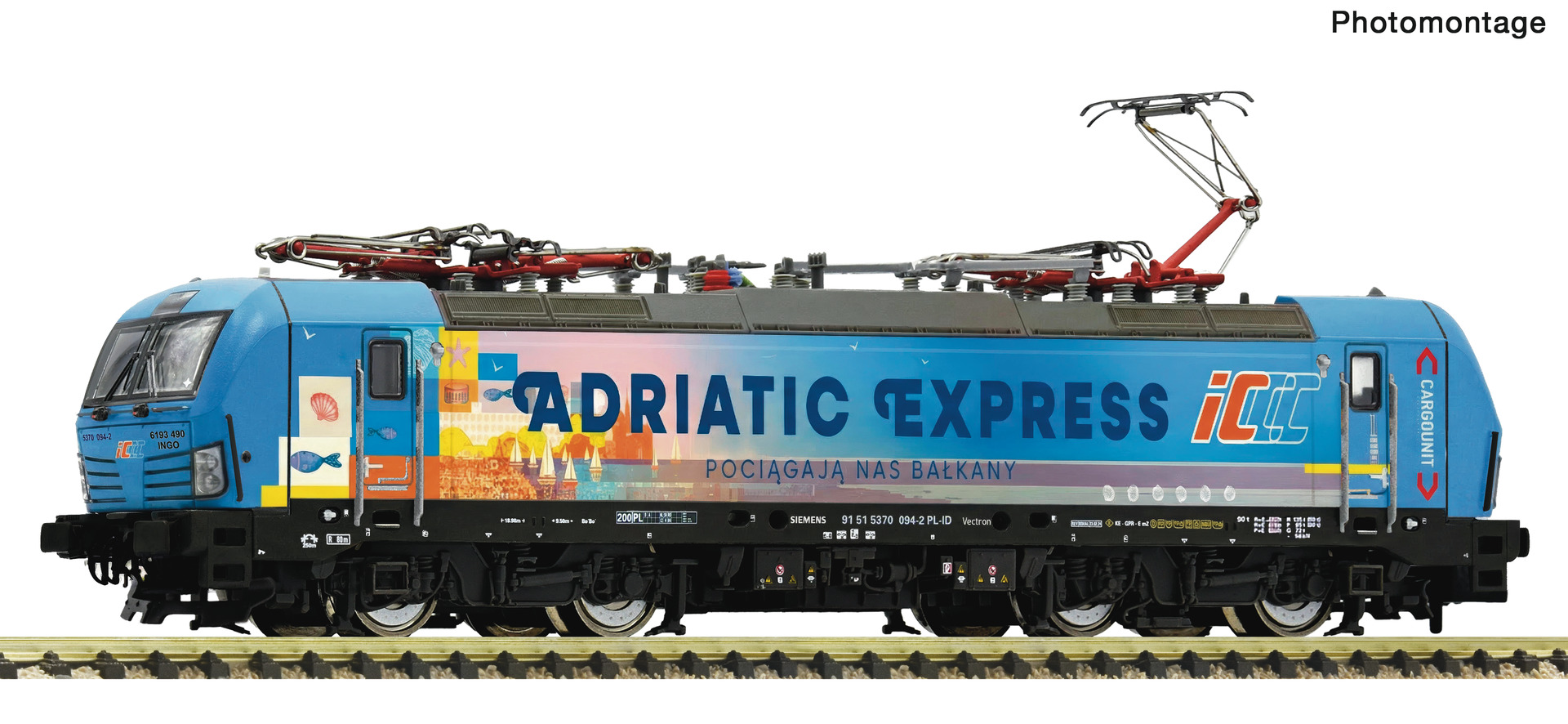 Fleischmann 7570093 PKP E-Lok 370 094 Adriatic Express Ep.6