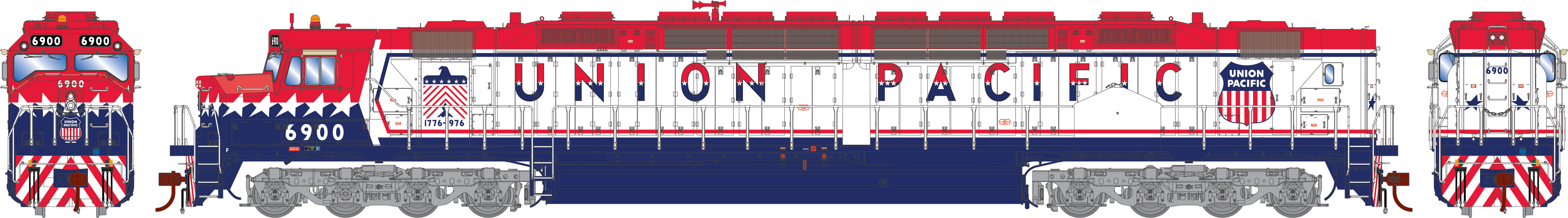 G71620 UP Diesellok EMD DDA40X & CA-10 Caboose