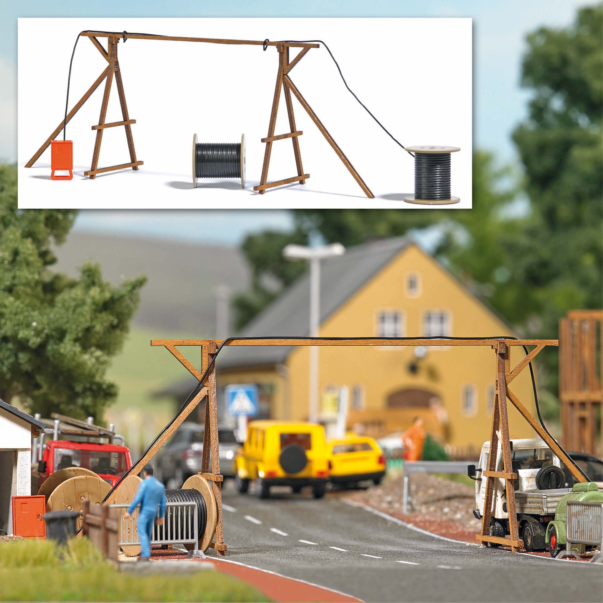 1375 Kabelbrücke mit Baustromverteiler