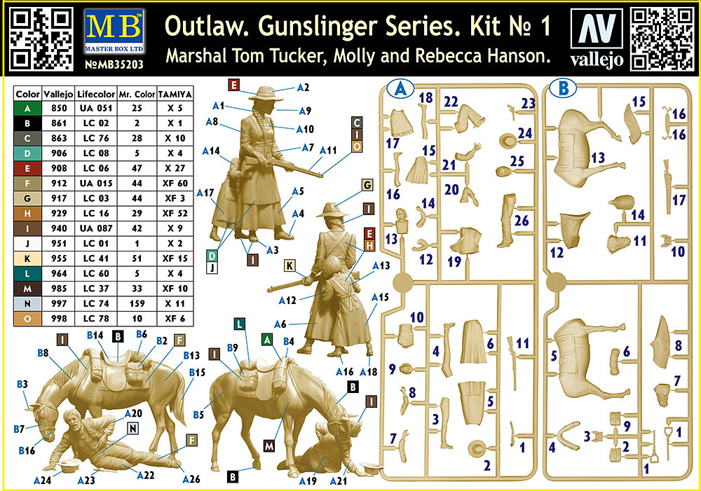 MB3520 US Rangers Normandy 1944 Figuren
