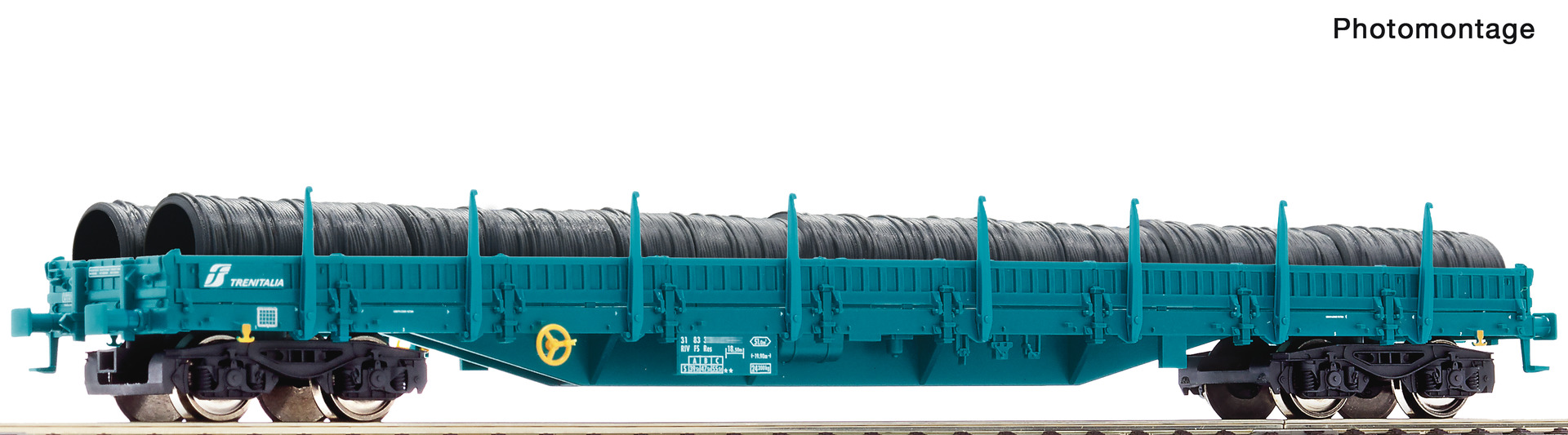 Roco 6600185 FS Rungenwagen Res m.Drahtrollen Ep.5/6