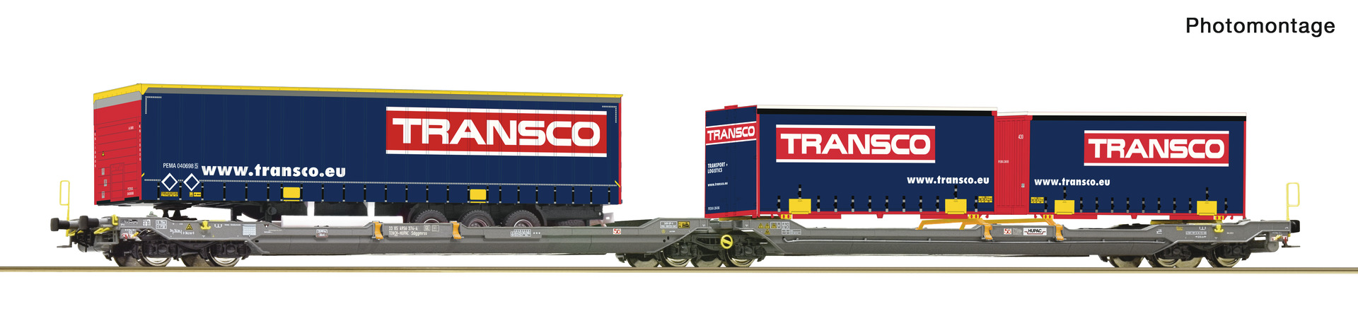 Roco 6600113 HUPAC Doppeltaschenwg. T3000e Ep.5/6