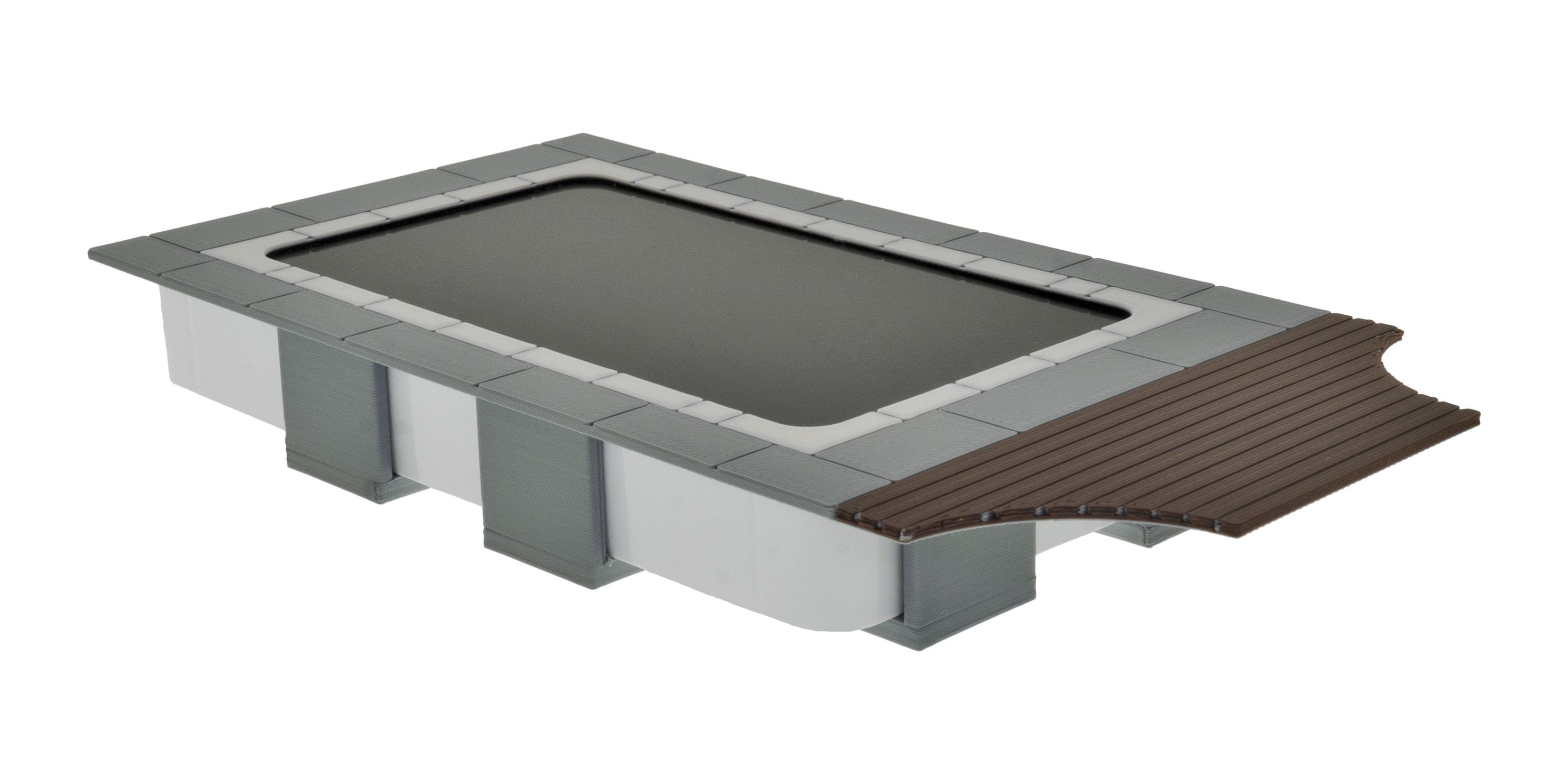 1240 LCD Swimmingpool + bewegter Wasserszene
