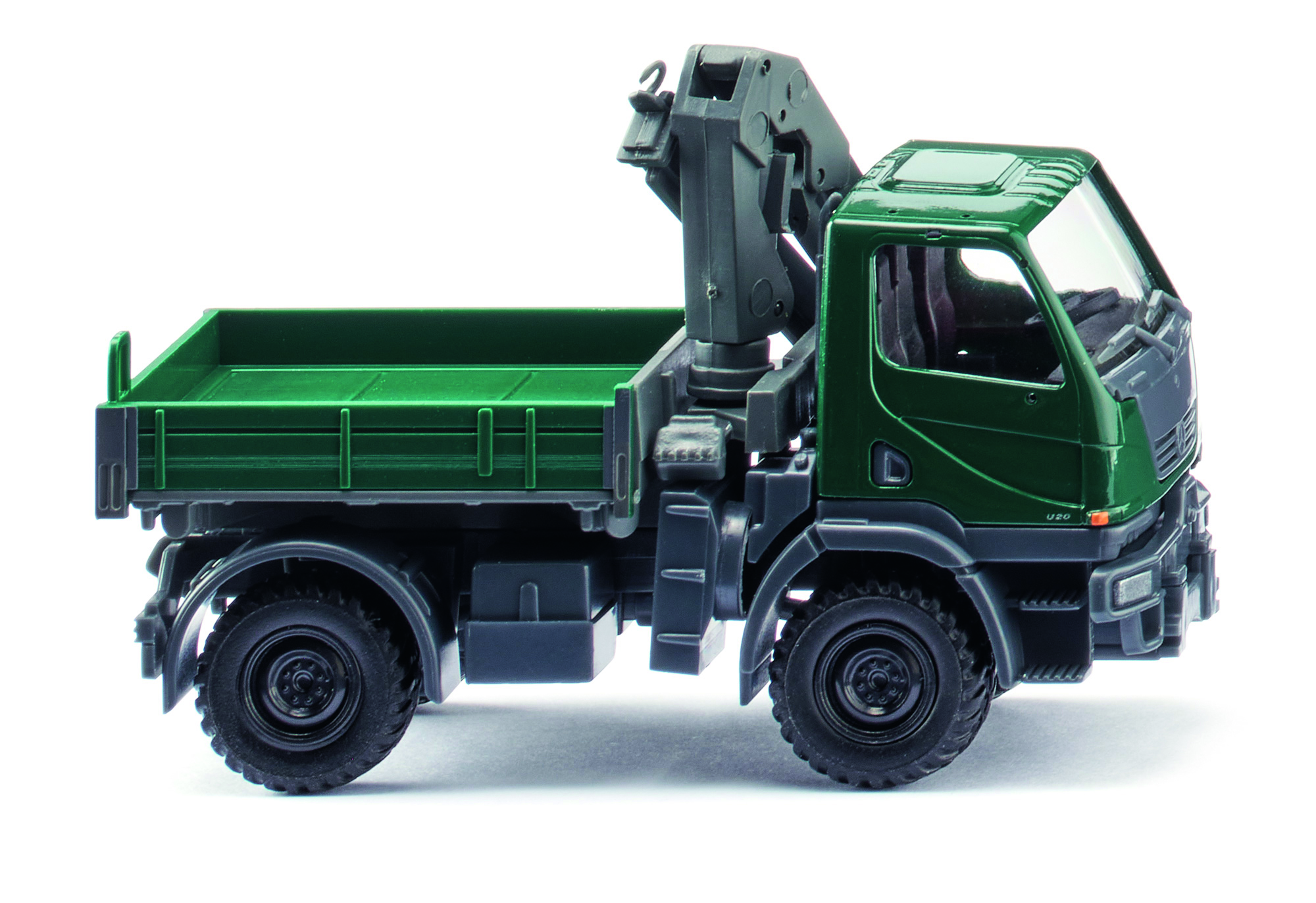 036903 Unimog U20 mit Ladekran moosgrün
