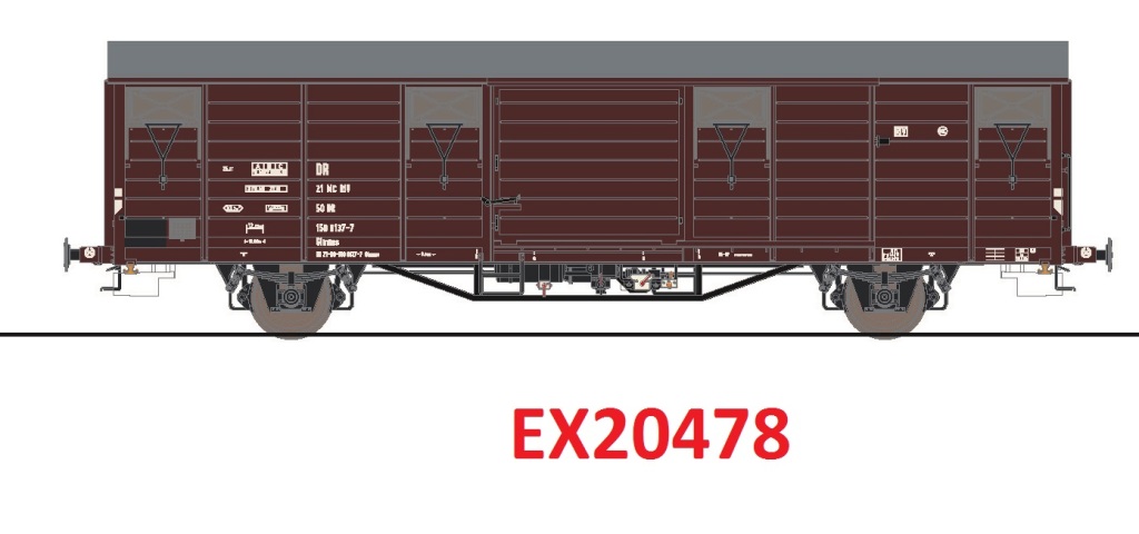 Exact-train 20478 DR gedeckter Güterwagen Glmms Ep.4