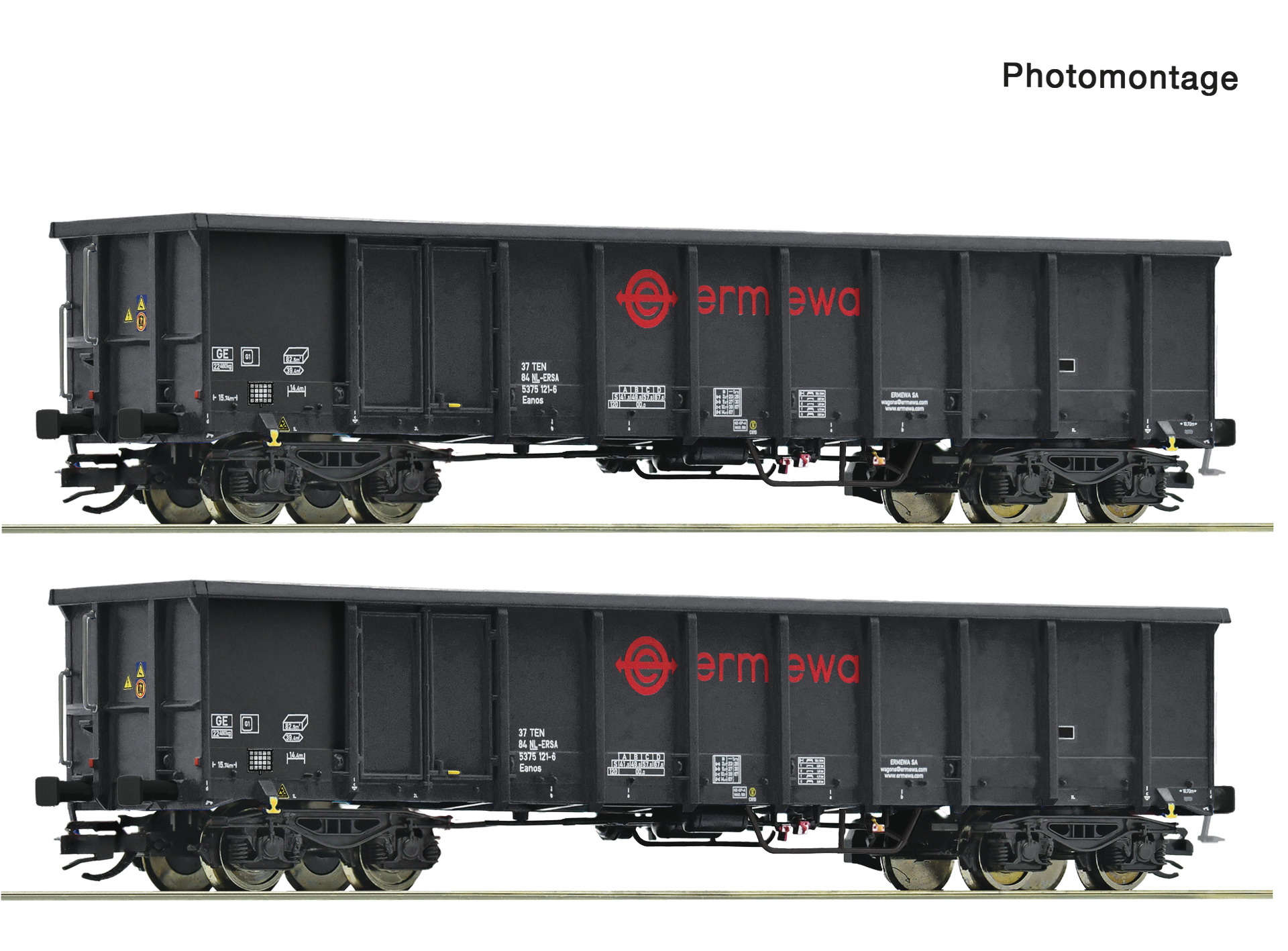 6680053 Ermewa Güterwagen-Set Eanos 2-tlg. Ep.6