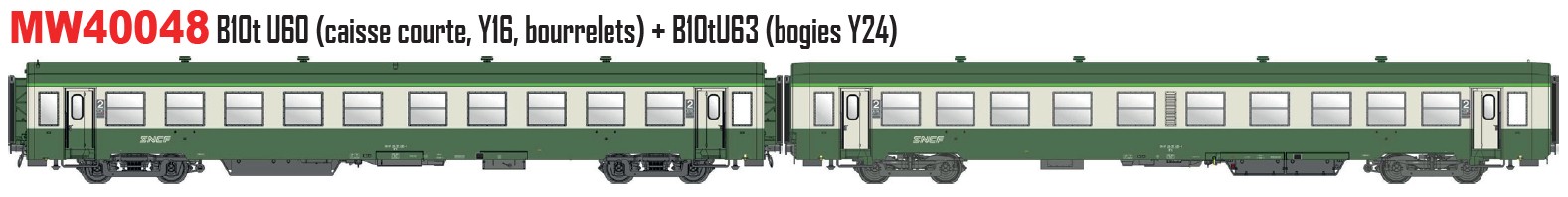 MW40048 SNCF Personenwagen-Set USI B10t Ep.5a