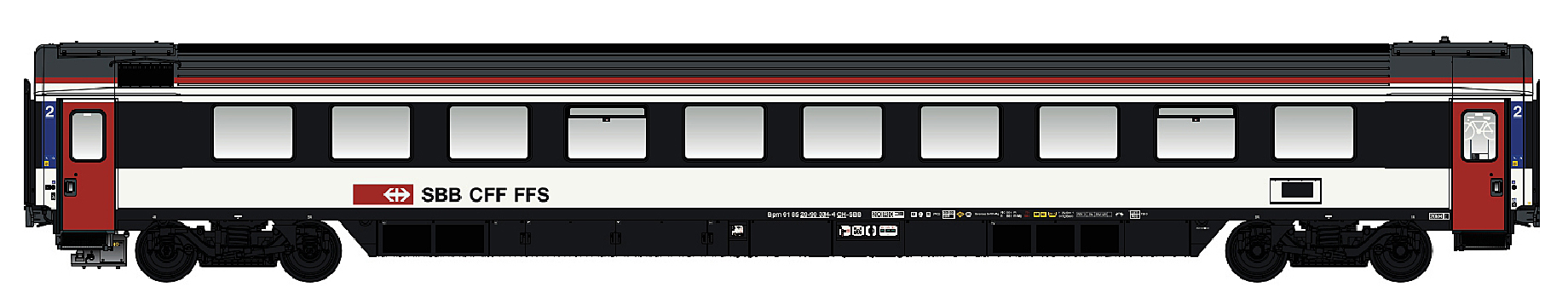 47381 SBB EC Personenwagen 2.Kl. Ep.6