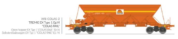 REE Modeles WB-COLAS-2 Colas Rail Selbstentladewagen Ep.6