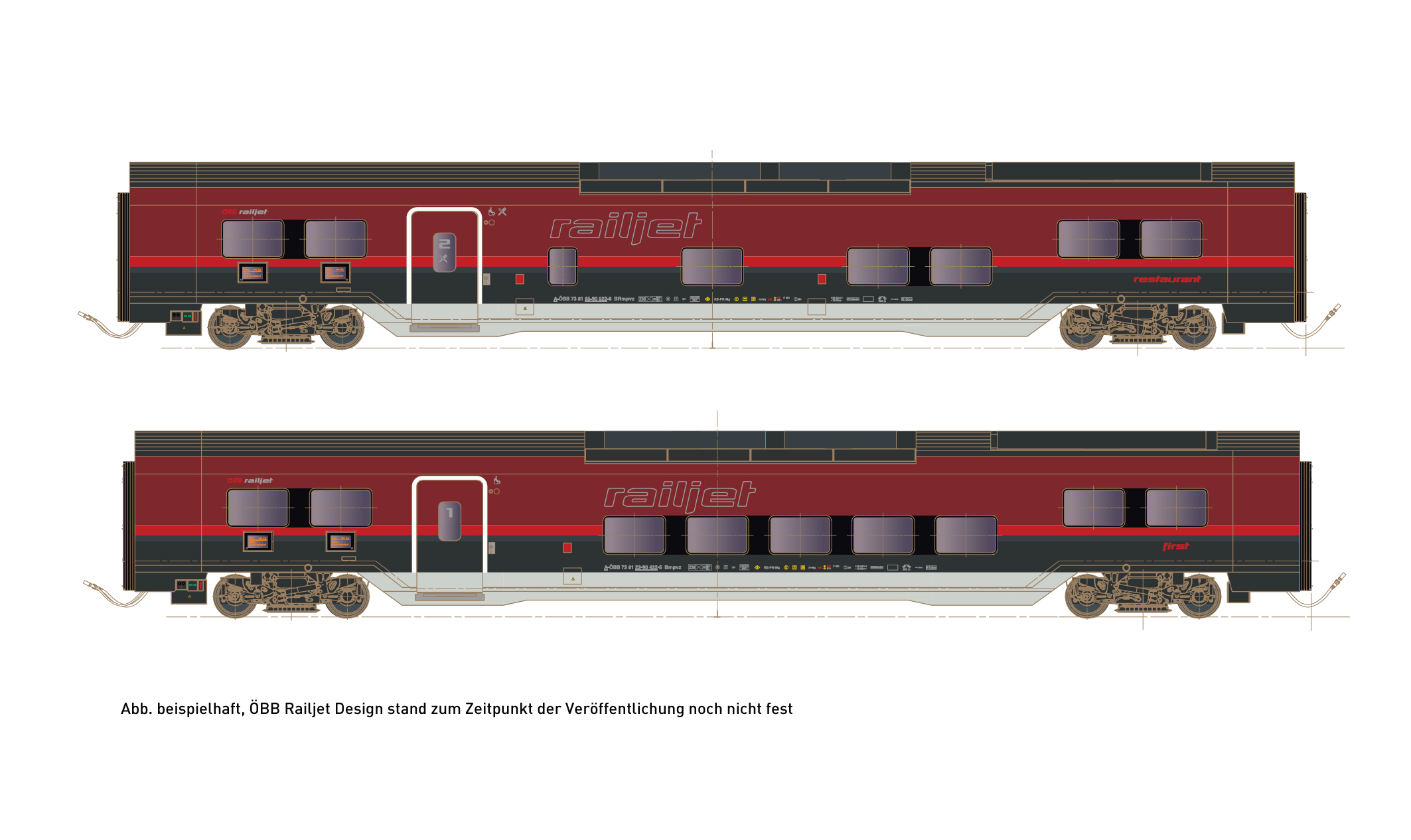 25403 ÖBB Railjet DANI Personenwagen-Set Ep.6