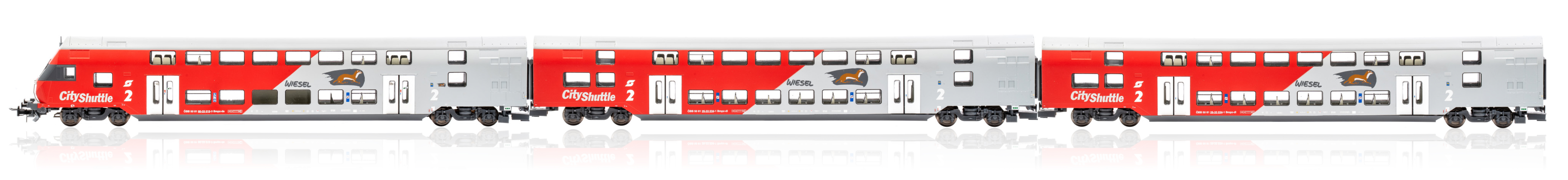 JC76900 ÖBB Wiesel Dosto-Wagen.-Set 3-tlg. Ep.6