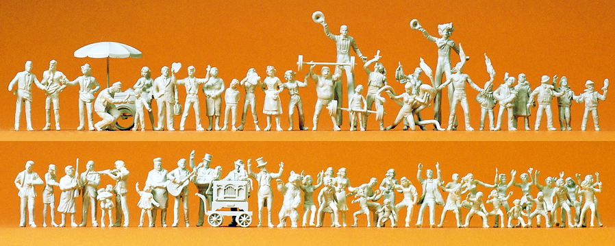 Preiser 16342 Volksfestbesucher. Schausteller.