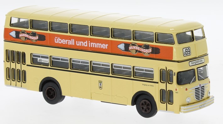 61256 Büssing D2U Doppeldecker BVG/Handelsgold