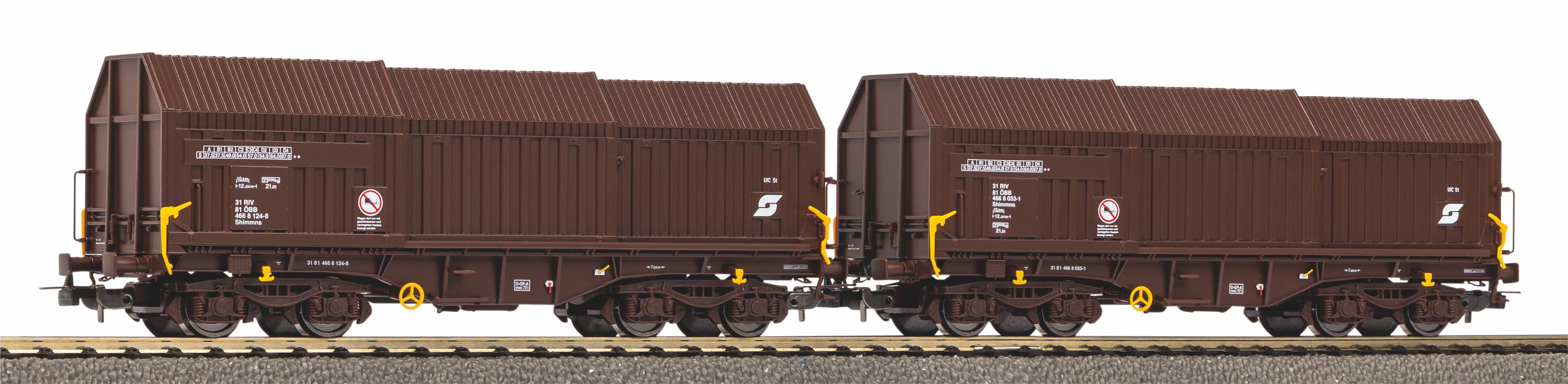 Piko 28317 ÖBB Teleskophaubenwagen Set 2tlg. Ep.4
