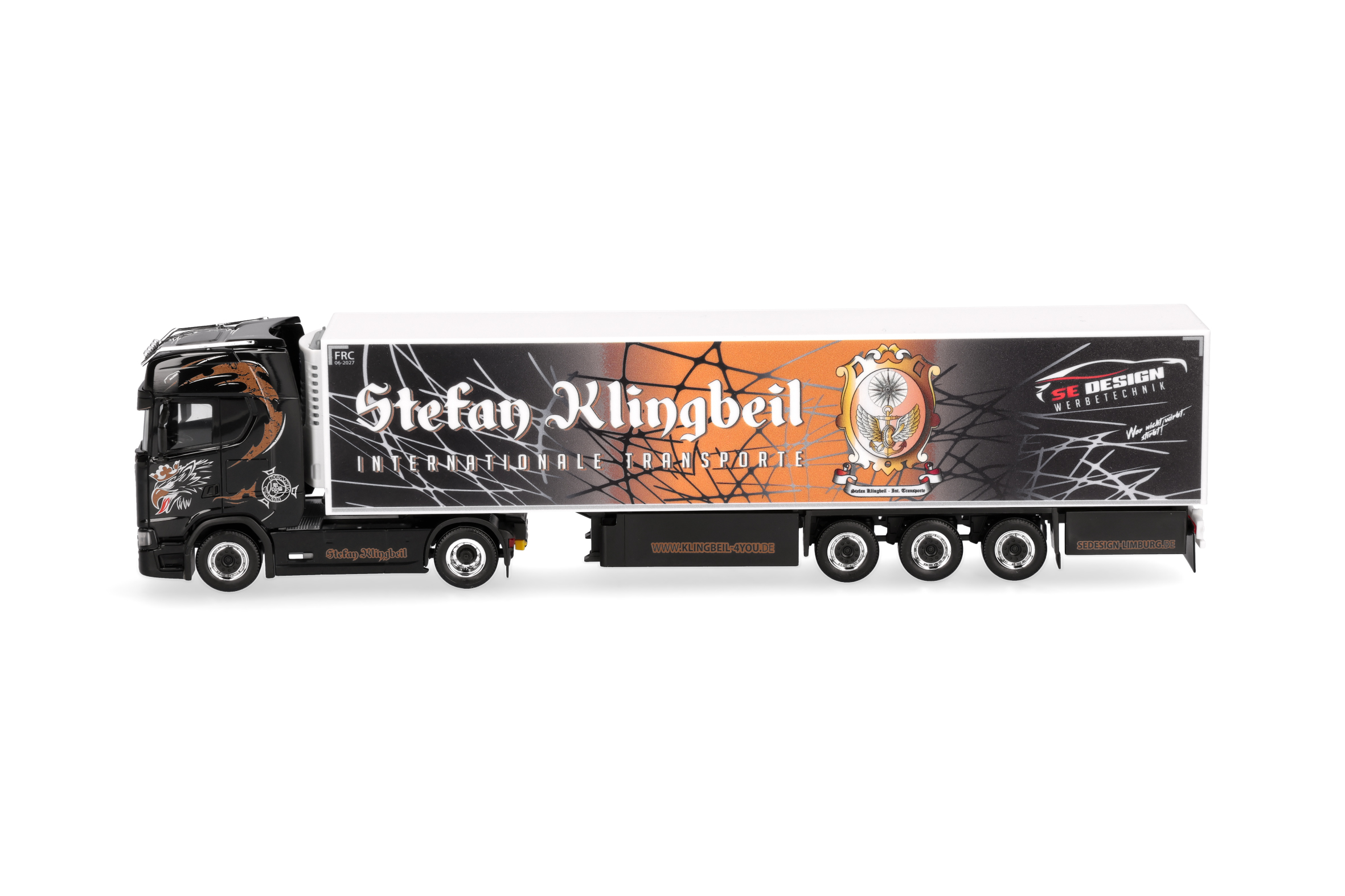 Herpa 321013 Scania CS20 HD Kühl-KSZ Stefan Klingbeil