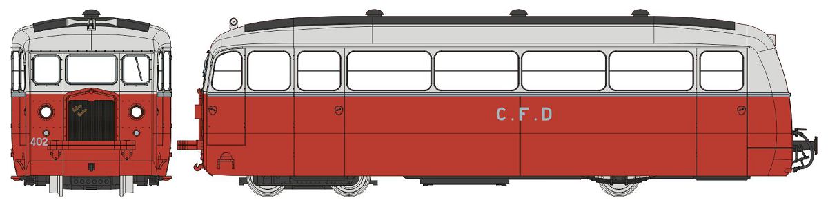 VM-057 CFD Triebwagen DE DION ND402 Ep.2/3