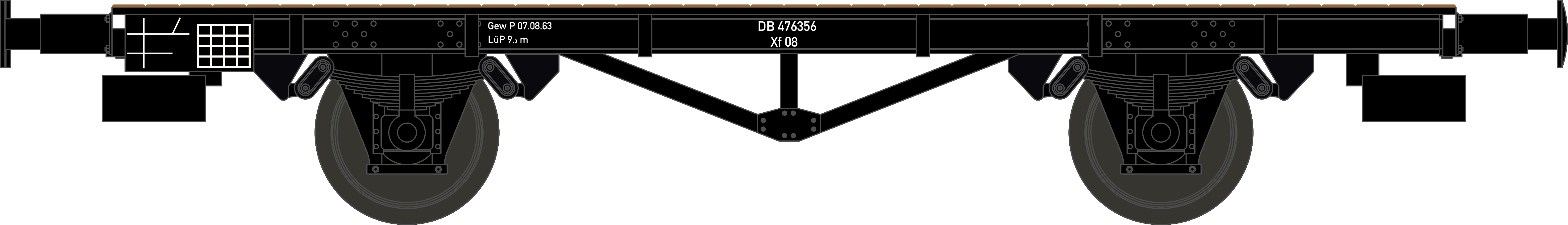 574355 DB 2achsiger Flachwagen Xf 08 AC Ep.3