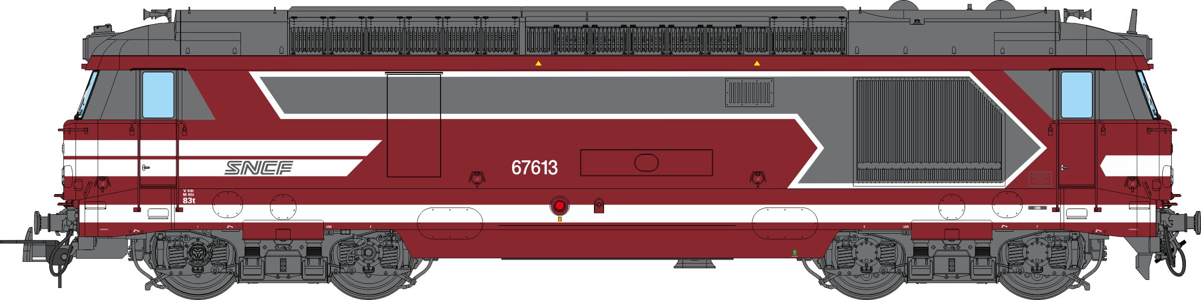 MB-243 SNCF CAPITOLE Dieselok BB 67613 Ep.6